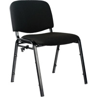 Stacking Chairs, Fabric, 32" High, 250 lbs. Capacity, Black Rideout Tool & Machine Inc.