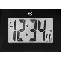 Large Frame Clock, Digital, Battery Operated, 9" W x 1" D x 6.5" H, Black Rideout Tool & Machine Inc.
