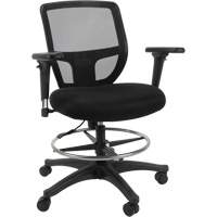 Tabouret de travail en maille, Mobile, Ajustable Hauteur, Capacit&eacute; 450 lb Rideout Tool & Machine Inc.