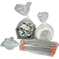 Poly Bags, Open Top, 12" x 5", 1 mils PA913 | Rideout Tool & Machine Inc.