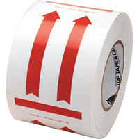 This Side Up Pictogram Special Handling Labels, 6" L x 4" W, Red on White Rideout Tool & Machine Inc.
