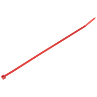Intermediate Cable Ties, 8" Long, 40 lbs. Tensile Strength, Red XI976 | Rideout Tool & Machine Inc.
