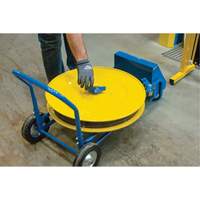 Strapping Dispenser, Polyester/Steel/Polypropylene Straps, 16"/8" Core Dia., 3"/8"/6" Roll Width Rideout Tool & Machine Inc.