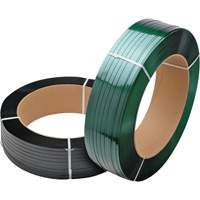 Green Strapping, Polyester, 5/8" W x 3800' L, Green, Manual Grade PE822 | Rideout Tool & Machine Inc.