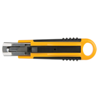 Self-Retracting Knife ATK1000, 18 mm, Carbon Steel, Plastic Handle Rideout Tool & Machine Inc.