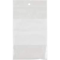 White Block Poly Bags, Reclosable, 6" x 4", 2 mils Rideout Tool & Machine Inc.