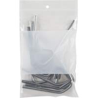 White Block Poly Bags, Reclosable, 6" x 4", 2 mils Rideout Tool & Machine Inc.