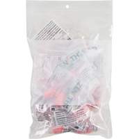White Block Poly Bags, Reclosable, 9" x 6", 2 mils Rideout Tool & Machine Inc.