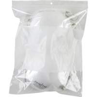 White Block Poly Bags, Reclosable, 10" x 8", 2 mils Rideout Tool & Machine Inc.