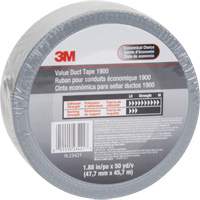 1900 Value Duct Tape, 5.8 mils, Silver, 48 mm (2") x 5.7 m (18.7') Rideout Tool & Machine Inc.