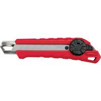 Snap-Off Knife, 18 mm, Carbide, Rubber/Polypropylene Handle Rideout Tool & Machine Inc.