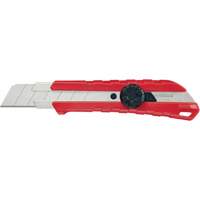 Snap-Off Knife, 25 mm, Carbide, Rubber/Polypropylene Handle Rideout Tool & Machine Inc.
