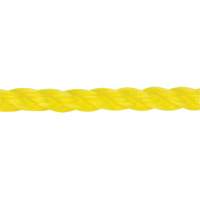 Corde jaune tress&eacute;e 3/8", Polypropyl&egrave;ne, 630' Rideout Tool & Machine Inc.