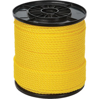 1/4" Yellow Twisted 3-Strand Rope, Polypropylene, 550' Rideout Tool & Machine Inc.