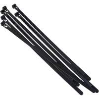 Re-Usable Cable Tie, 8" Long, 50 lbs. Tensile Strength, Black Rideout Tool & Machine Inc.