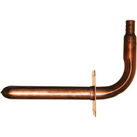Stub Out Elbow with Support, Copper, 1/2" x 3-1/2" x 6" Rideout Tool & Machine Inc.