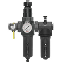 Automatic Drain Filter, Regulator & Lubricator with Metal Bowl & Gauge Modulair 400, 3/4" NPT Rideout Tool & Machine Inc.