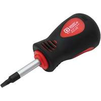 Square Recess Stubby Screwdriver, #2 Tip, Round, 3-1/4" L, Cushion Grip Handle Rideout Tool & Machine Inc.