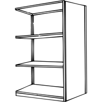 &eacute;l&eacute;ment de rayonnage Interlok, Acier, Sans boulons, Capacit&eacute; 800 lb, 36" la x 76" h x 24" p Rideout Tool & Machine Inc.