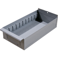 Interlok Boltless Shelving Shelf Box, Steel, 11-5/8" W x 12" D x 2-3/4" H, Light Grey RN439 | Rideout Tool & Machine Inc.