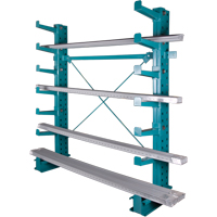 Cantilever Bar-Stock Racking - Light-Duty, Single Sided, 12" Arm, 75" H Rideout Tool & Machine Inc.