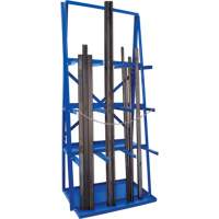 Bar Storage Rack, Vertical, 3 Levels, 36" W x 24" D x 84" H, 3000 lbs. Cap. RL922 | Rideout Tool & Machine Inc.