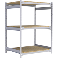 Wide Span Record Storage Shelving, Steel, 3 Shelves, 42" W x 32" D x 60" H Rideout Tool & Machine Inc.