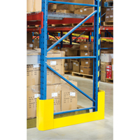 Racking Aisle Protectors, 3" W x 47" L x 16" H, Safety Yellow Rideout Tool & Machine Inc.