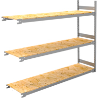Wide Span Record Storage Shelving, Steel, 3 Shelves, 72" W x 18" D x 60" H, Add-On Kit Rideout Tool & Machine Inc.