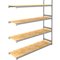 Wide Span Record Storage Shelving, Steel, 4 Shelves, 72" W x 18" D x 84" H, Add-On Kit Rideout Tool & Machine Inc.