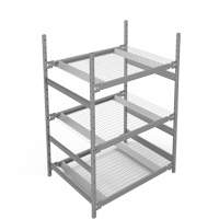 &eacute;tag&egrave;re de grande largeur, Acier, Sans boulons, Capacit&eacute; 1340 lb, 42" la x 60" h x 32" p Rideout Tool & Machine Inc.