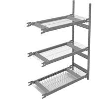 Wide Span Storage Shelving, Steel, Boltless, 1340 lbs. Capacity, 42" W x 60" H x 18" D Rideout Tool & Machine Inc.