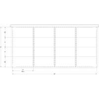 Cabinet d'entreposage à tiroirs intégré Interlok RN761 | Rideout Tool & Machine Inc.