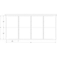 Cabinet d'entreposage à tiroirs intégré Interlok RN760 | Rideout Tool & Machine Inc.