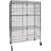 Security Cart, Chrome Plated, 48" x 69" x 24", 500 lbs. Capacity Rideout Tool & Machine Inc.