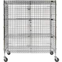 Security Cart, Chrome Plated, 60" x 69" x 24", 500 lbs. Capacity Rideout Tool & Machine Inc.