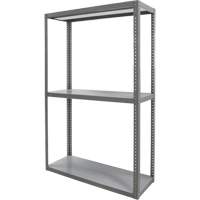 Heavy-Duty Shelving, Steel, Bolted, 3000 lbs. Capacity, 36" W x 72" H x 18" D Rideout Tool & Machine Inc.
