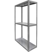 Heavy-Duty Shelving, Steel, Bolted, 3000 lbs. Capacity, 36" W x 72" H x 18" D Rideout Tool & Machine Inc.