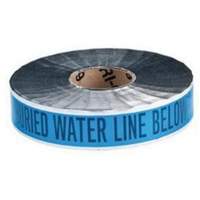 "Water Line" Identoline&reg; Underground Warning Tape, 2" W x 1000' L, Black on Blue Rideout Tool & Machine Inc.