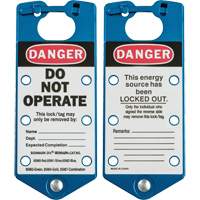 Labeled Lockout Hasps, Blue Rideout Tool & Machine Inc.