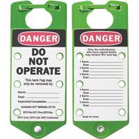Labeled Lockout Hasps, Green Rideout Tool & Machine Inc.