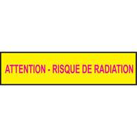 Barricade Tape, French, 3" W x 1000' L, 3.5 mils, Magenta on Yellow Rideout Tool & Machine Inc.