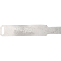 Aluminum Blank Tags, 1" W x 10" H SAJ658 | Rideout Tool & Machine Inc.