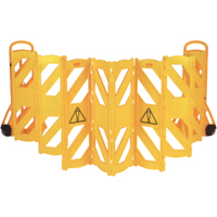 Portable Mobile Barriers, 13' L, Plastic, Yellow SAJ714 | Rideout Tool & Machine Inc.
