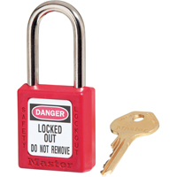 Cadenas Zenex, Cadenas de s&eacute;curit&eacute;, Cl&eacute;s diff&eacute;rentes, Thermoplastique, Largeur de 1-1/2" Rideout Tool & Machine Inc.