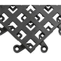 Carrelage no 560 ErgoDeck , PVC, 1-1/2' la c, 1-1/2' lo, 7/8" &eacute;paisseur, Noir Rideout Tool & Machine Inc.