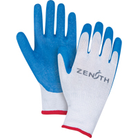 Natural Rubber Seamless Knit Coated Gloves, 7/Small, Rubber Latex Coating, 10 Gauge, Polyester/Cotton Shell SEB865 | Rideout Tool & Machine Inc.