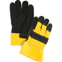 Superior Warmth Winter-Lined Fitters Gloves, Large, Split Cowhide Palm, Thinsulate Inner Lining Rideout Tool & Machine Inc.