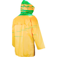 Neo-Slick Chemical & Acid Resistant Rain Jacket, Small, Yellow, Neoprene Rideout Tool & Machine Inc.