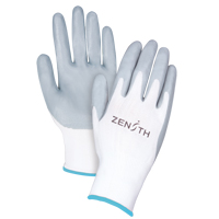 Gants l&eacute;gers enduits et respirants, 10/T-Grand, R&ecirc;vetement Mousse de nitrile, Calibre 13, Enveloppe en Polyester Rideout Tool & Machine Inc.
